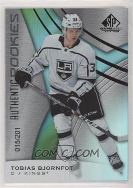 2019-20 Upper Deck SP Game Used - [Base] - Rainbow #168 - Authentic Rookies - Tobias Bjornfot /201