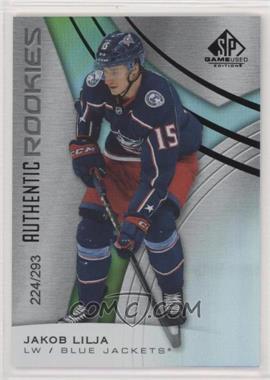 2019-20 Upper Deck SP Game Used - [Base] - Rainbow #198 - Authentic Rookies - Jakob Lilja /293