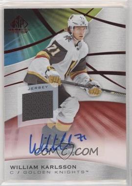 2019-20 Upper Deck SP Game Used - [Base] - Red Auto Jersey #47 - William Karlsson