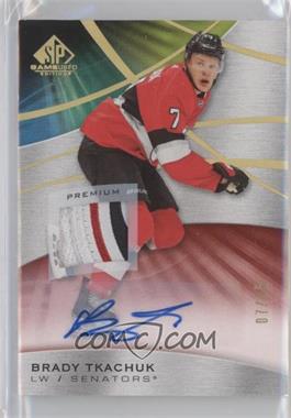 2019-20 Upper Deck SP Game Used - [Base] - Red Spectrum Auto Premium Materials #8 - Brady Tkachuk /15