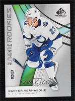 Authentic Rookies - Carter Verhaeghe #/23