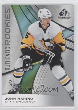 2019-20 Upper Deck SP Game Used - [Base] #145 - Authentic Rookies - John Marino /6
