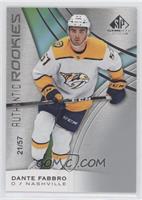 Authentic Rookies - Dante Fabbro #/57