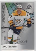 Authentic Rookies - Dante Fabbro #/57