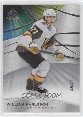 2019-20 Upper Deck SP Game Used - [Base] #47 - William Karlsson /71