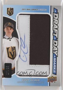 2019-20 Upper Deck SP Game Used - Draft Day Marks Patch #DDM-CG - Rookies - Cody Glass /35