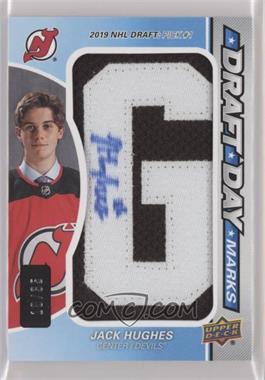 2019-20 Upper Deck SP Game Used - Draft Day Marks Patch #DDM-JH - Rookies - Jack Hughes /35