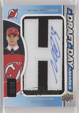 2019-20 Upper Deck SP Game Used - Draft Day Marks Patch #DDM-NH - Rookies - Nico Hischier /35