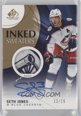 2019-20 Upper Deck SP Game Used - Inked Sweaters - Patch #IS-SJ - Seth Jones /15