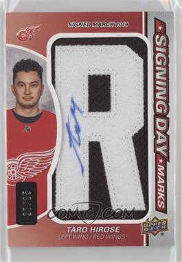2019-20 Upper Deck SP Game Used - Signing Day Marks #SDM-TH - Taro Hirose /35
