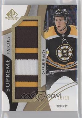 2019-20 Upper Deck SP Game Used - Supreme - Patches #PA-MC - Charlie McAvoy /15
