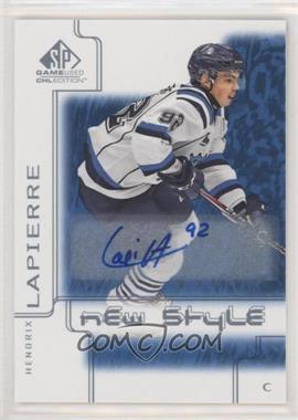 2019-20 Upper Deck SP Game Used CHL Edition - 2000-01 New Style Tribute - Blue Autographs #NS-HL - Hendrix Lapierre