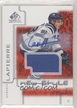 2019-20 Upper Deck SP Game Used CHL Edition - 2000-01 New Style Tribute - Red Autographed Jersey #NS-HL - Hendrix Lapierre