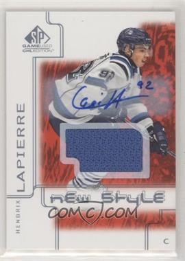 2019-20 Upper Deck SP Game Used CHL Edition - 2000-01 New Style Tribute - Red Autographed Jersey #NS-HL - Hendrix Lapierre