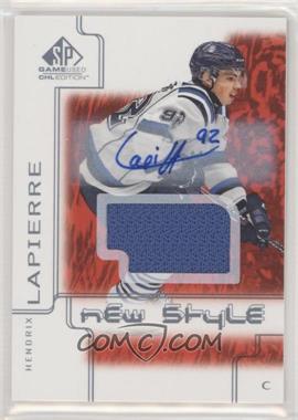 2019-20 Upper Deck SP Game Used CHL Edition - 2000-01 New Style Tribute - Red Autographed Jersey #NS-HL - Hendrix Lapierre