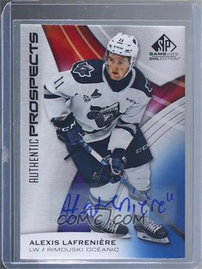 2019-20 Upper Deck SP Game Used CHL Edition - [Base] - Blue Autographs #1 - Alexis Lafreniere