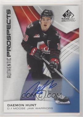 2019-20 Upper Deck SP Game Used CHL Edition - [Base] - Blue Autographs #15 - Daemon Hunt