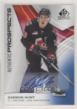 2019-20 Upper Deck SP Game Used CHL Edition - [Base] - Blue Autographs #15 - Daemon Hunt