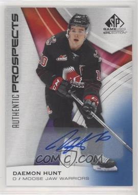 2019-20 Upper Deck SP Game Used CHL Edition - [Base] - Blue Autographs #15 - Daemon Hunt