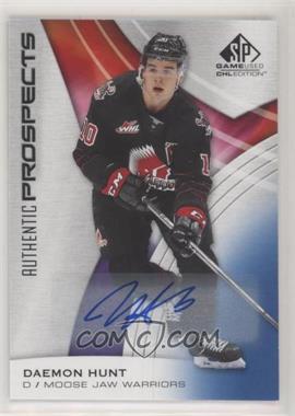 2019-20 Upper Deck SP Game Used CHL Edition - [Base] - Blue Autographs #15 - Daemon Hunt