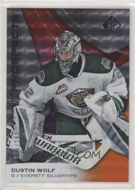 2019-20 Upper Deck SP Game Used CHL Edition - [Base] - Orange #75 - Dustin Wolf /199