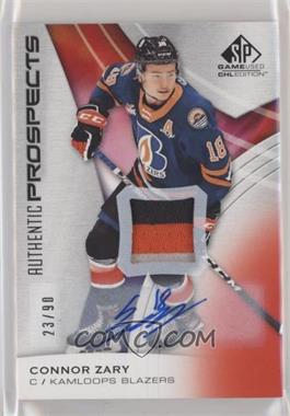 2019-20 Upper Deck SP Game Used CHL Edition - [Base] - Red Patch Autographs #30 - Connor Zary /90