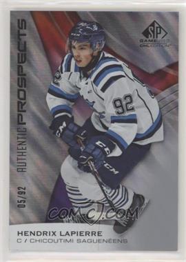 2019-20 Upper Deck SP Game Used CHL Edition - [Base] #38 - Hendrix Lapierre /92