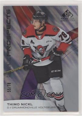 2019-20 Upper Deck SP Game Used CHL Edition - [Base] #41 - Thimo Nickl /78