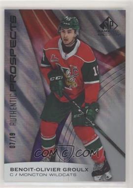 2019-20 Upper Deck SP Game Used CHL Edition - [Base] #66 - Benoit-Olivier Groulx /19