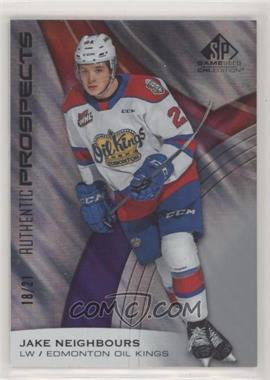 2019-20 Upper Deck SP Game Used CHL Edition - [Base] #74 - Jake Neighbours /21