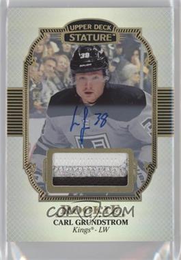 2019-20 Upper Deck Stature - [Base] - Portrait Variant Auto Patch #148 - Rookies - Carl Grundstrom /33