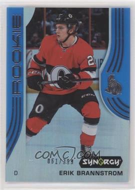 2019-20 Upper Deck Synergy - [Base] - Blue #77 - Rookies - Erik Brannstrom /399