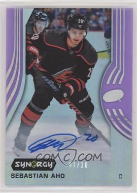 2019-20 Upper Deck Synergy - [Base] - Purple #3 - Veterans Auto - Sebastian Aho /20