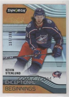 2019-20 Upper Deck Synergy - Exceptional Beginnings - Orange #EB-20 - Kevin Stenlund /399