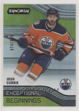 2019-20 Upper Deck Synergy - Exceptional Beginnings #EB-21 - Josh Currie /999