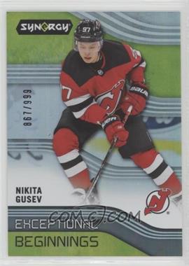 2019-20 Upper Deck Synergy - Exceptional Beginnings #EB-26 - Nikita Gusev /999