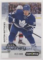 Auston Matthews #/899