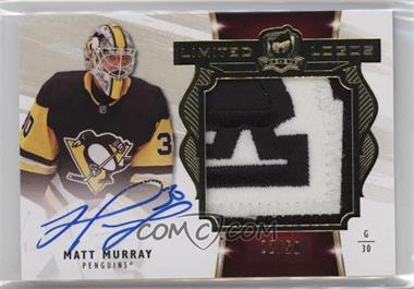 2019-20 Upper Deck The Cup - Limited Logos Jumbo Patch Autographs #LL-MM - 2020-21 The Cup Update - Matt Murray /50