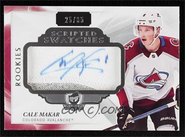 2019-20 Upper Deck The Cup - Scripted Swatches #SM-CM - Cale Makar /35
