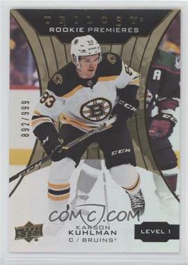 2019-20 Upper Deck Trilogy - [Base] #53 - Rookie Premieres Level 1 - Karson Kuhlman /999