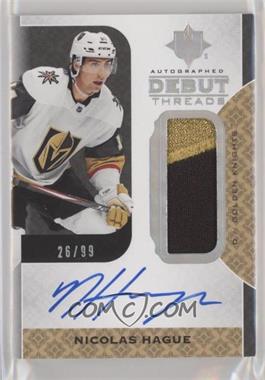 2019-20 Upper Deck Ultimate Collection - Autographed Debut Threads Patch #DT-NH - Tier 1 - Nicolas Hague /99