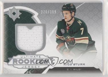 2019-20 Upper Deck Ultimate Collection - [Base] - Jerseys #123 - Ultimate Rookies - Nico Sturm /399