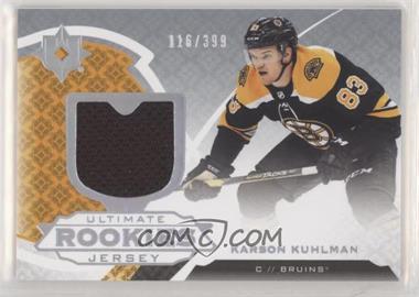 2019-20 Upper Deck Ultimate Collection - [Base] - Jerseys #130 - Ultimate Rookies - Karson Kuhlman /399