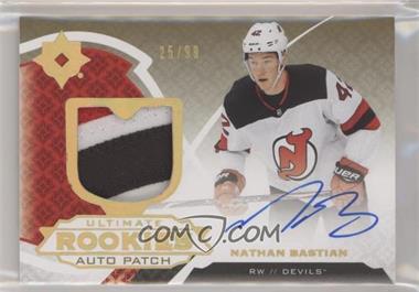 2019-20 Upper Deck Ultimate Collection - [Base] - Patch Autographs Gold #129 - Tier 1 - Ultimate Rookies - Nathan Bastian /99