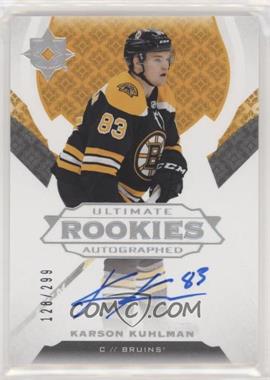 2019-20 Upper Deck Ultimate Collection - [Base] #130 - Tier 1 - Ultimate Rookies Autographed - Karson Kuhlman /299