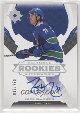 2019-20 Upper Deck Ultimate Collection - [Base] #137 - Tier 1 - Ultimate Rookies Autographed - Zack MacEwen /299