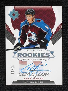 2019-20 Upper Deck Ultimate Collection - [Base] #190 - Tier 2 - Ultimate Rookies Autographed - Cale Makar /99