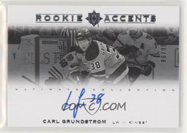 2019-20 Upper Deck Ultimate Collection - Rookie Accents #RA-GR - Carl Grundstrom /99