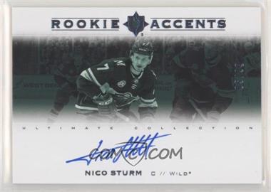 2019-20 Upper Deck Ultimate Collection - Rookie Accents #RA-ST - Nico Sturm /99