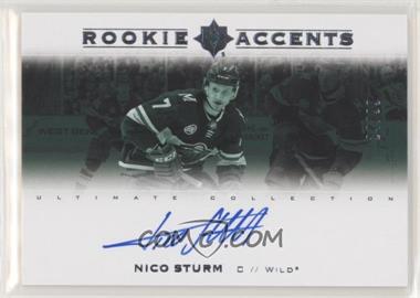 2019-20 Upper Deck Ultimate Collection - Rookie Accents #RA-ST - Nico Sturm /99
